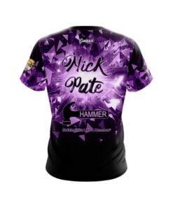 Alternative view of Hammer Nick Pate Purple Triangle Blast CoolWick Bowling Jersey