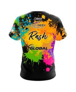 Alternative view of 900 Global Sean Rash Multicolor Splatter CoolWick Bowling Jersey