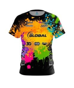900 Global Sean Rash Multicolor Splatter CoolWick Bowling Jersey