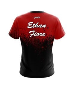 Alternative view of Roto Grip Ethan Fiore Black Red Fade CoolWick Bowling Jersey