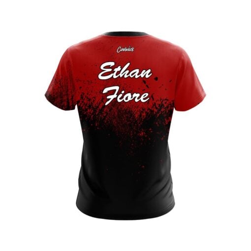 Roto Grip Ethan Fiore Black Red Fade CoolWick Bowling Jersey - Image 2