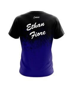 Alternative view of Roto Grip Ethan Fiore Blue Black Fade CoolWick Bowling Jersey