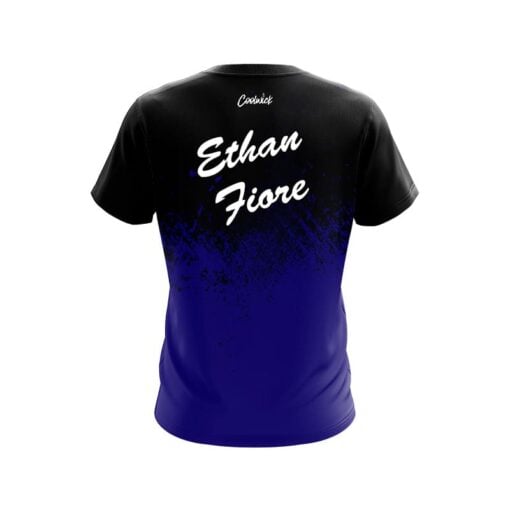 Roto Grip Ethan Fiore Blue Black Fade CoolWick Bowling Jersey - Image 2