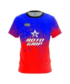 Roto Grip Ethan Fiore Blue Red Fade CoolWick Bowling Jersey