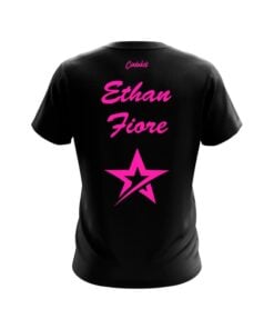 Alternative view of Roto Grip Ethan Fiore Plain Black Pink CoolWick Bowling Jersey