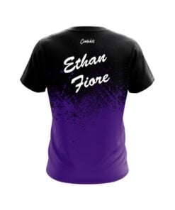 Alternative view of Roto Grip Ethan Fiore Purple Black Fade CoolWick Bowling Jersey