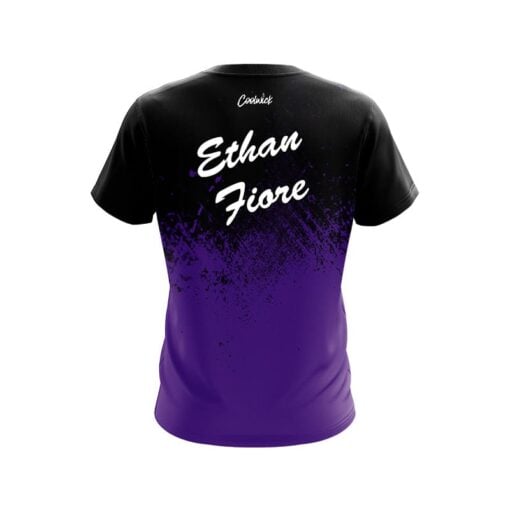 Roto Grip Ethan Fiore Purple Black Fade CoolWick Bowling Jersey - Image 2