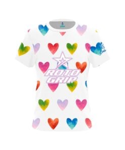 Roto Grip Kelly Gaines Watercolor Hearts CoolWick Bowling Jersey