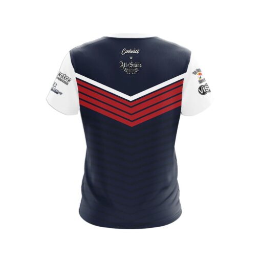 Roto Grip Wes Malott All-American Bowler's Den CoolWick Bowling Jersey - Image 2