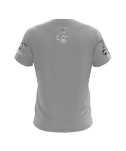 Alternative view of Roto Grip Wes Malott Grey Bowler's Den CoolWick Bowling Jersey