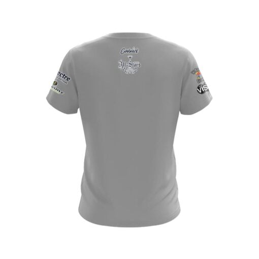 Roto Grip Wes Malott Grey Bowler's Den CoolWick Bowling Jersey - Image 2