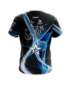 Alternative view of Roto Grip Wes Malott Smokey Blue Waves CoolWick Bowling Jersey