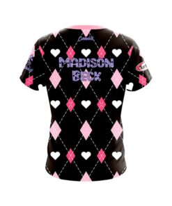 Alternative view of Signature Madison Beck Valentine's Day Argyle CoolWick Bowling Jersey