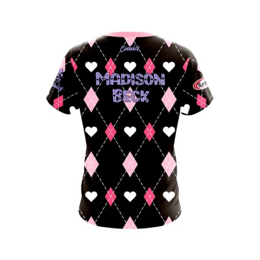 Signature Madison Beck Valentine's Day Argyle CoolWick Bowling Jersey - Image 2
