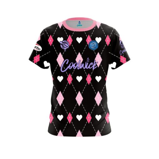 Signature Madison Beck Valentine's Day Argyle CoolWick Bowling Jersey