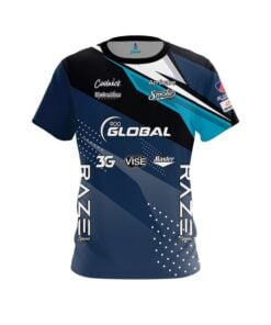 900 Global Sean Rash Sport Motion Blue CoolWick Bowling Jersey