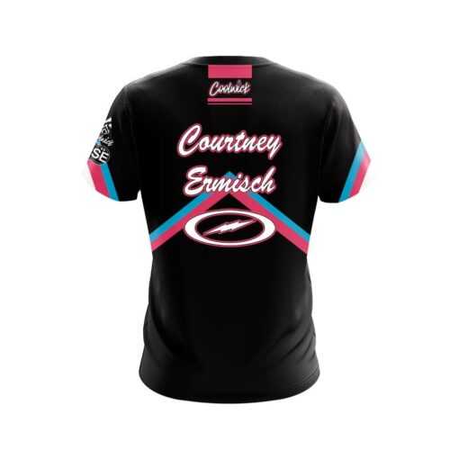Storm Courtney Ermisch Cotton Candy Stripes CoolWick Bowling Jersey - Image 2