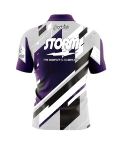 Alternative view of Storm Mid Lane Quick Ship CoolWick Sash Zip Bowling Jersey