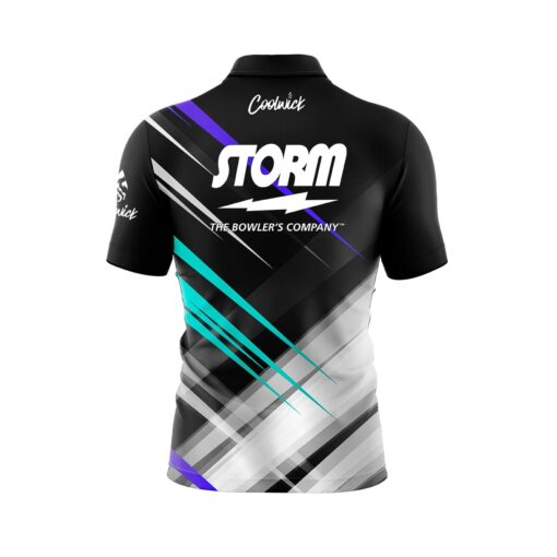 Storm NFS Quick Ship CoolWick Sash Zip Bowling Jersey - Image 2