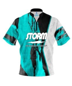 Storm Pin Deck Quick Ship CoolWick Sash Zip Bowling Jersey