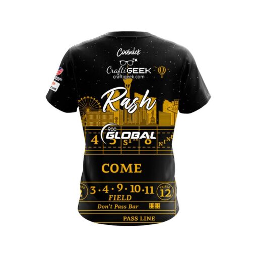 900 Global Sean Rash Vegas Skyline CoolWick Bowling Jersey - Image 2