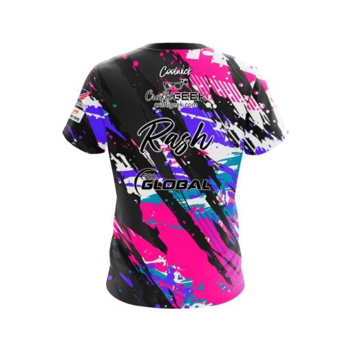 900 Global Sean Rash Splatter Colors CoolWick Bowling Jersey - Image 2