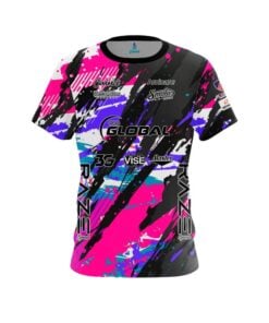 900 Global Sean Rash Splatter Colors CoolWick Bowling Jersey