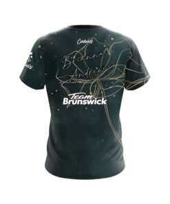 Alternative view of Brunswick Brianna Andrew Forest Gold CoolWick Bowling Jersey