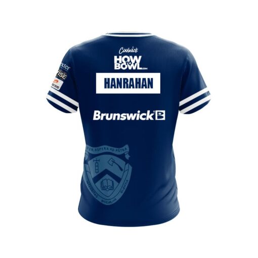 Brunswick Packy Hanrahan Blue CoolWick Bowling Jersey - Image 2