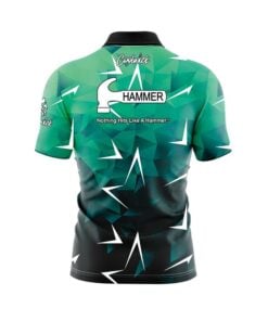 Alternative view of Hammer Compete Quick Ship CoolWick Sash Zip Bowling Jersey