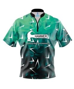 Hammer Compete Quick Ship CoolWick Sash Zip Bowling Jersey