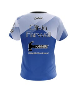 Alternative view of Hammer Olivia Farwell Blue Argyle CoolWick Bowling Jersey