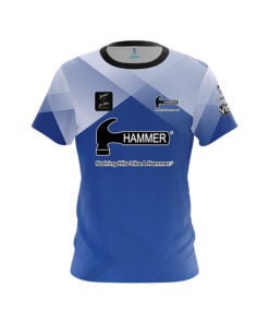 Hammer Olivia Farwell Blue Argyle CoolWick Bowling Jersey