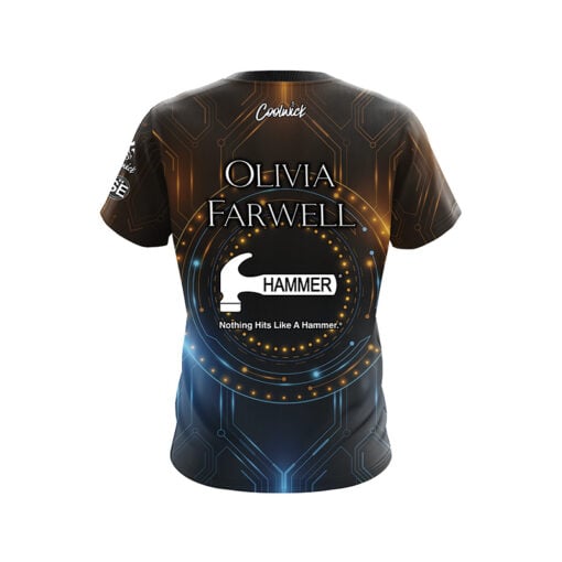 Hammer Olivia Farwell Blue Gold CPU CoolWick Bowling Jersey - Image 2