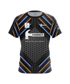 Hammer Olivia Farwell Blue Orange Tech CoolWick Bowling Jersey