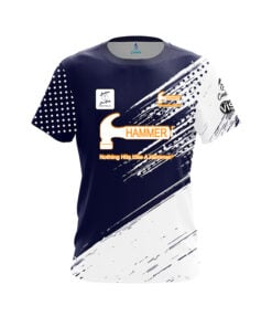 Hammer Olivia Farwell Navy Orange Grunge CoolWick Bowling Jersey