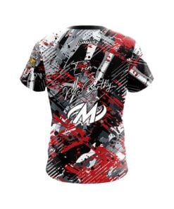 Alternative view of Motiv Erin McCarthy Red Black Grunge CoolWick Bowling Jersey
