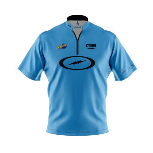 Storm Norm Duke Professional Line Columbia Blue CoolWick Bowling Jersey