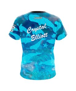 Alternative view of Roto Grip Crystal Elliott Aquamarine CoolWick Bowling Jersey