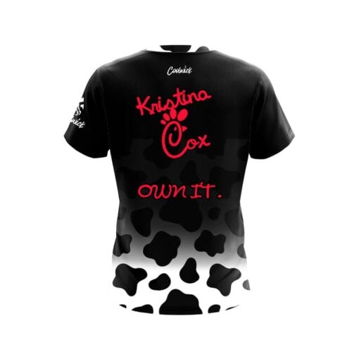 Roto Grip Kristina Cox Cow Print CoolWick Bowling Jersey - Image 2