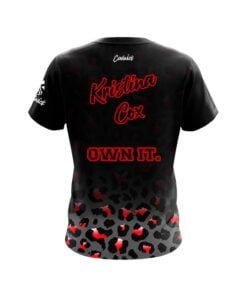 Alternative view of Roto Grip Kristina Cox Red Leopard Fade CoolWick Bowling Jersey