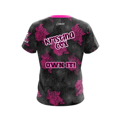 Roto Grip Kristina Cox Pink Mandala Effect CoolWick Bowling Jersey - Image 2