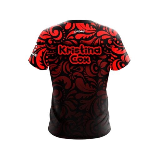Roto Grip Kristina Cox Red Lace CoolWick Bowling Jersey - Image 2