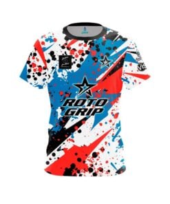 Roto Grip Olivia Farwell Blue Red Grunge CoolWick Bowling Jersey