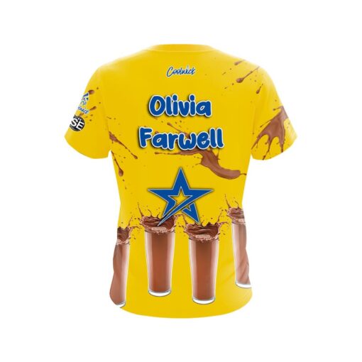 Roto Grip Olivia Farwell Chocolate Milk CoolWick Bowling Jersey - Image 2