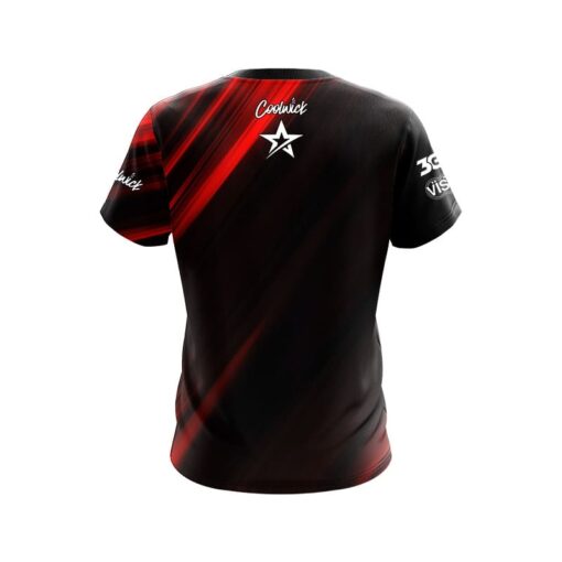 Roto Grip Rick Mitchell Red Stripes CoolWick Bowling Jersey - Image 2