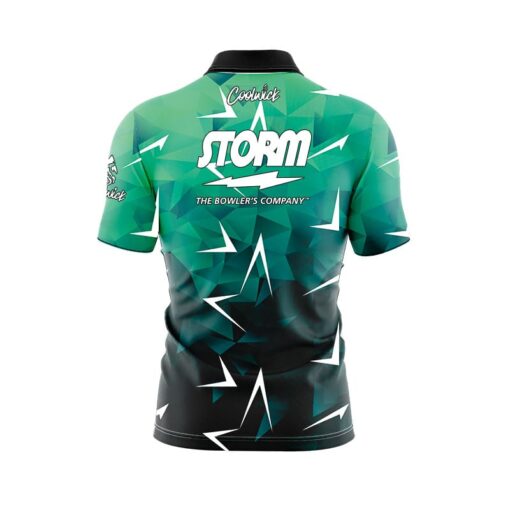 Storm Compete Quick Ship CoolWick Sash Zip Bowling Jersey - Image 2