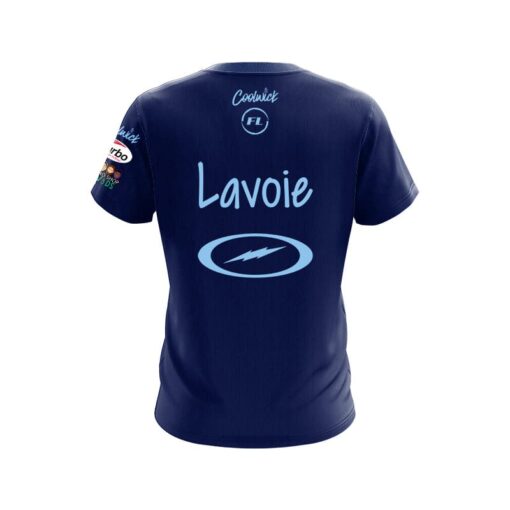 Storm Francois Lavoie Blue Skyline CoolWick Bowling Jersey - Image 2