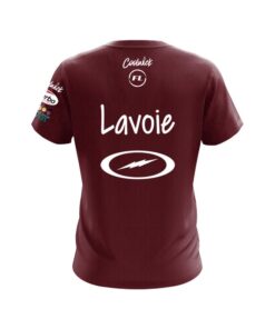 Alternative view of Storm Francois Lavoie Burgundy Skyline CoolWick Bowling Jersey