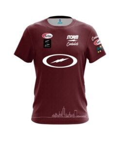 Storm Francois Lavoie Burgundy Skyline CoolWick Bowling Jersey